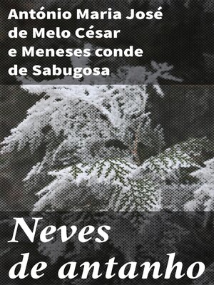 cover image of Neves de antanho